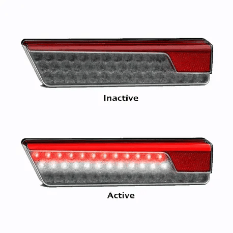 355 Series Sequential Tail lights  - Black Tint Pair