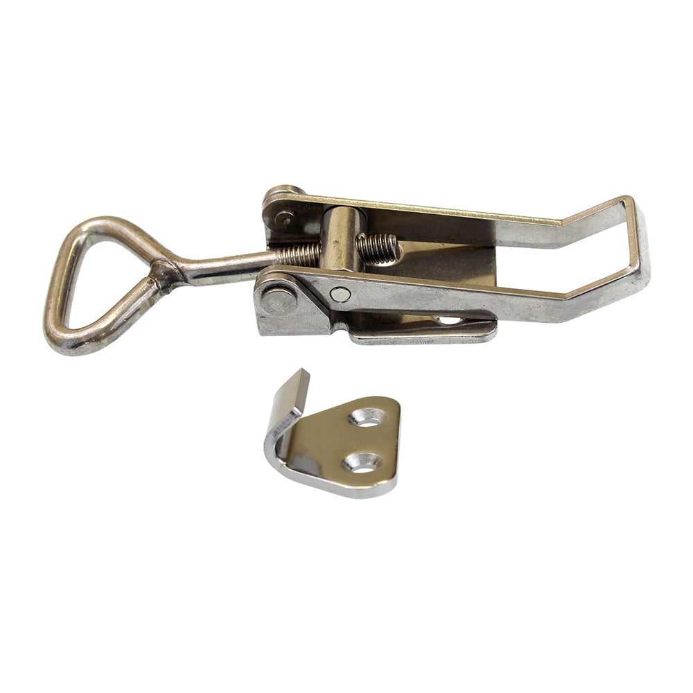 Over Centre Latch Stainless Steel - With Catch - Large